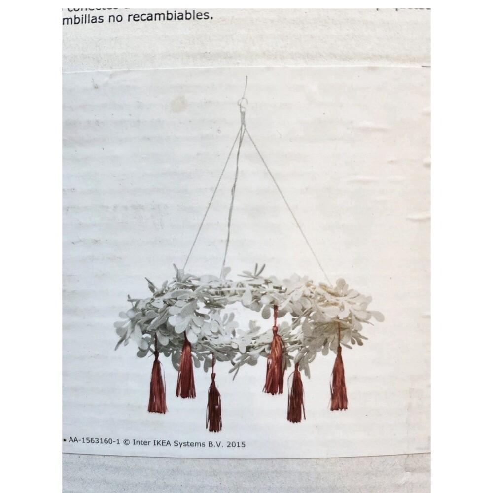 IKEA STRÅLA LED Holiday Decorative Chandelier DISCONTINUED 21x21 “ No Tex Cones